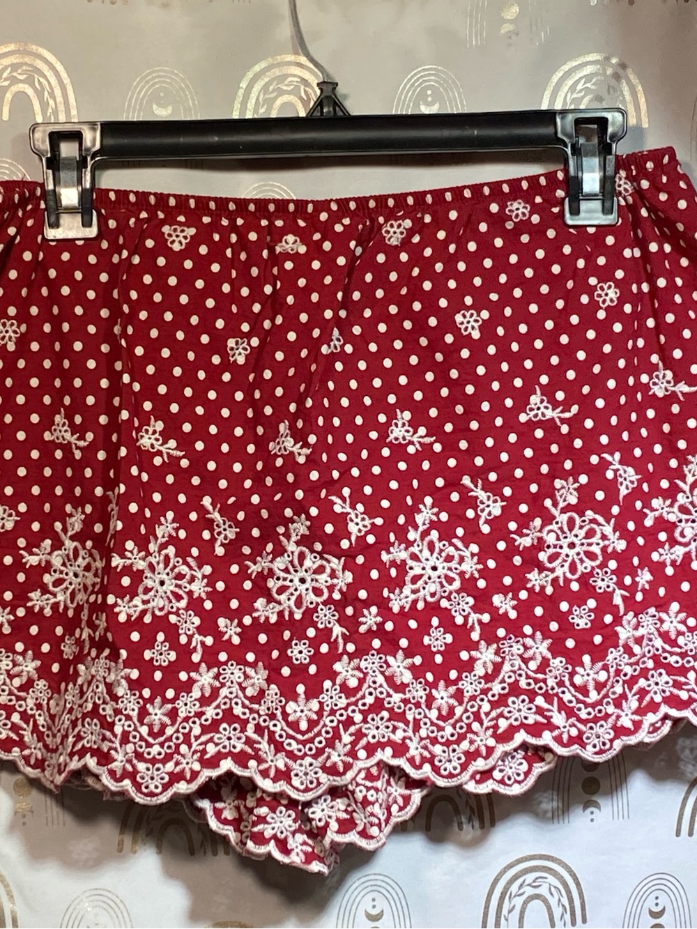 wild fable Red Polka Dot Lace-Trim Skort - Picture 6 of 6